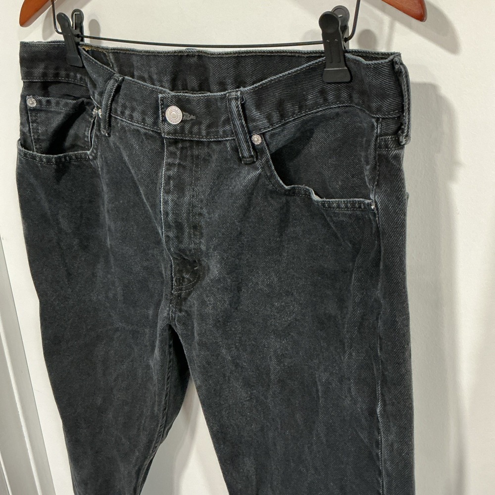 Levi's 505 Men's Regular Fit Jean, 36wx34L - Black, Classic - Picture 2 of 15
